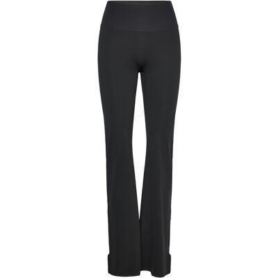 STRONGER Sleek Flared Leggings S BLACK S STRONGER Sleek Flared Leggings S BLACK S