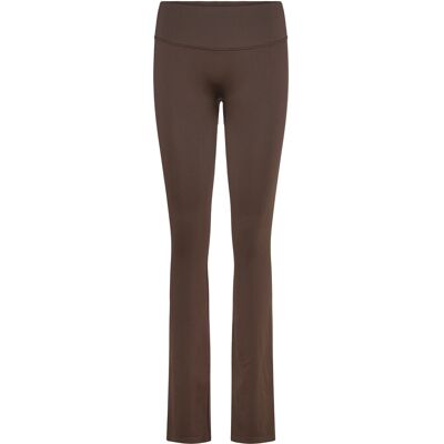 STRONGER Seamless Contour Ribbed Bootcut Leggings S BLACK COFFEE S STRONGER Seamless Contour Ribbed Bootcut Leggings S BLACK COFFEE S