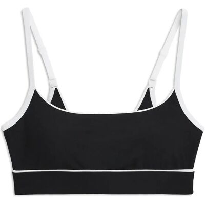 STRONGER Signature Piping Sports Bra L BLACK L STRONGER Signature Piping Sports Bra L BLACK L