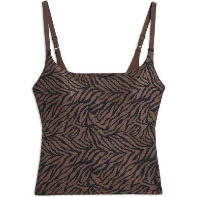STRONGER The Printed One Strap Tank Top S SAND ZEBRA S STRONGER The Printed One Strap Tank Top S SAND ZEBRA S