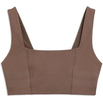 STRONGER Signature Square Neck Sports Bra L COFFEE QUARTZ L STRONGER Signature Square Neck Sports Bra L COFFEE QUARTZ L