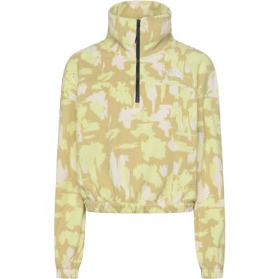 The North Face W Mountain Athletics Fleece 1/4 Zip-Prin L LEMON MIST PAINTED MOUN L The North Face W Mountain Athletics Fleece 1/4 Zip-Prin L LEMON MIST PAINTED MOUN L
