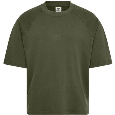 Umbro Washed High Neck Boxy Tee L GREEN L Umbro Washed High Neck Boxy Tee L GREEN L