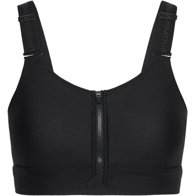 Under Armour Infinity High Zip sport-BH - svart - L Under Armour Infinity High Zip sport-BH - svart - L