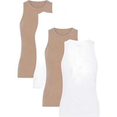 Garmin 4-Pack Women Bamboo Tank Top Rib L WHITE, MOONLIGHT L Garmin 4-Pack Women Bamboo Tank Top Rib L WHITE, MOONLIGHT L