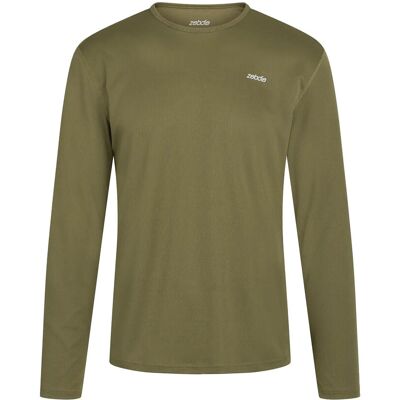 ZEBDIA Men L/S Sports Tee L ARMY L ZEBDIA Men L/S Sports Tee L ARMY L