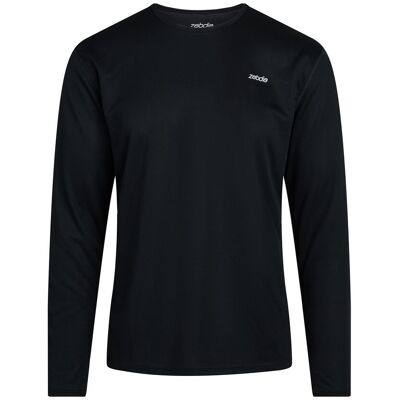 ZEBDIA Men L/S Sports Tee S BLACK S ZEBDIA Men L/S Sports Tee S BLACK S