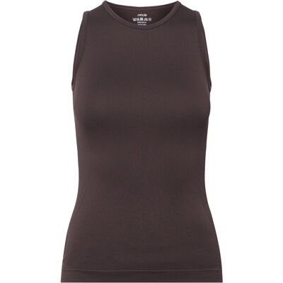 ZEBDIA Women Seamless Tank Top "Rib" XS/S BLACK COFFEE XS/S ZEBDIA Women Seamless Tank Top "Rib" XS/S BLACK COFFEE XS/S