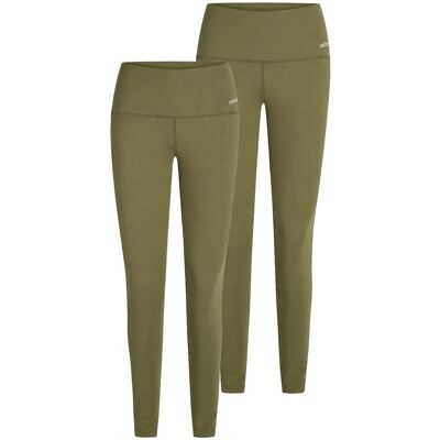 ZEBDIA Women Sports Tights 2-Pack S ARMY S ZEBDIA Women Sports Tights 2-Pack S ARMY S