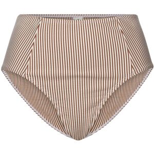 Becksöndergaard Striba High Waist Bikini Briefs S SORREL BROWN S Becksöndergaard Striba High Waist Bikini Briefs S SORREL BROWN S