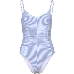 Becksöndergaard Striba Gathered Bea Swimsuit L PROVENCE BLUE L Becksöndergaard Striba Gathered Bea Swimsuit L PROVENCE BLUE L