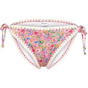 Malina Ally Crochet Trimmed Bikini Bottoms XL PINK DITSY XL Malina Ally Crochet Trimmed Bikini Bottoms XL PINK DITSY XL