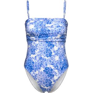 by Ti Mo Bandeau Swimsuit XS 242 - AZURE MEADOW XS by Ti Mo Bandeau Swimsuit XS 242 - AZURE MEADOW XS