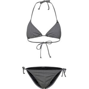 O'neill Essentials Capri Bondey Bikini Set 38 BLACK MICRO STRIPE 38 O'neill Essentials Capri Bondey Bikini Set 38 BLACK MICRO STRIPE 38