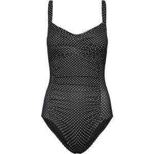 Panos Emporio Potenza Solid Swimsuit Recycled 46 BLACK WHITE-DOTS 46 Panos Emporio Potenza Solid Swimsuit Recycled 46 BLACK WHITE-DOTS 46