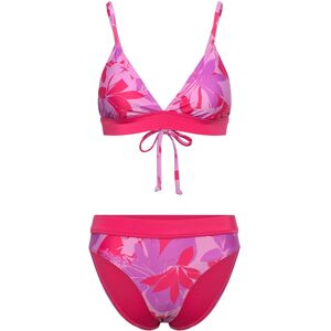 Speedo Womens Printed Banded Triangle 2 Piece 44 DARK PINK 44 Speedo Womens Printed Banded Triangle 2 Piece 44 DARK PINK 44