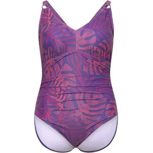 Speedo Womens Shaping Printed V Neck 1 Piece (+) 48 BLUE 48 Speedo Womens Shaping Printed V Neck 1 Piece (+) 48 BLUE 48