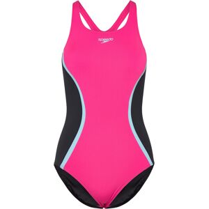 Speedo Solid Splice Medalist One Piece 42 MARGARITA PINK/ANTHRACITE 42 Speedo Solid Splice Medalist One Piece 42 MARGARITA PINK/ANTHRACITE 42