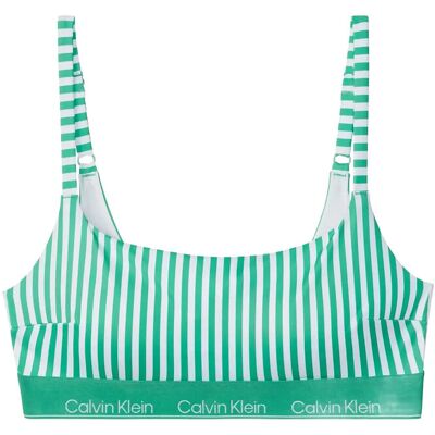 Calvin Square Neck Bralette M 20186 PENNY STRIPE W MARDI GRAS GRE M Calvin Square Neck Bralette M 20186 PENNY STRIPE W MARDI GRAS GRE M