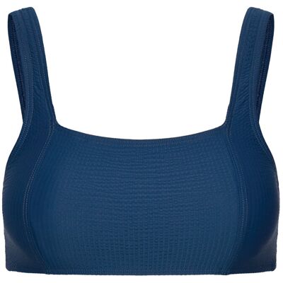 Casall Waffle Square Neck Bikini Top 36 DEEP OCEAN 36 Casall Waffle Square Neck Bikini Top 36 DEEP OCEAN 36