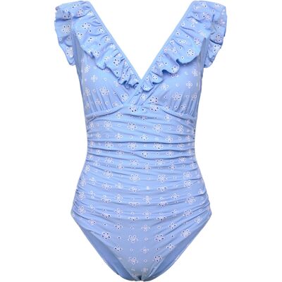 crās Agnescras Swimsuit 34 BLUE/WHITE 34 crās Agnescras Swimsuit 34 BLUE/WHITE 34