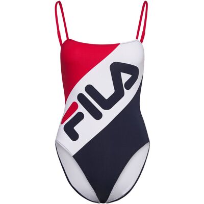 FILA Women Mei Swim Suit XS TRUE RED-BLACK IRIS-BRIGHT WHITE XS FILA Women Mei Swim Suit XS TRUE RED-BLACK IRIS-BRIGHT WHITE XS