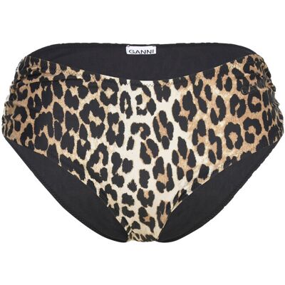 GANNI Recycled Core Printed Midrise Bikini Briefs 34 LEOPARD 34 GANNI Recycled Core Printed Midrise Bikini Briefs 34 LEOPARD 34