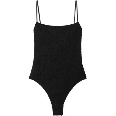 Mango Textured Swimsuit With Straps XS BLACK XS Mango Textured Swimsuit With Straps XS BLACK XS
