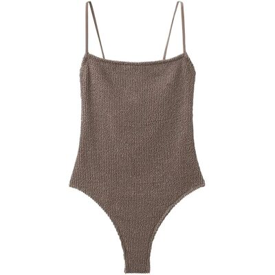 Mango Textured Swimsuit With Straps S LT PASTEL BROWN S Mango Textured Swimsuit With Straps S LT PASTEL BROWN S