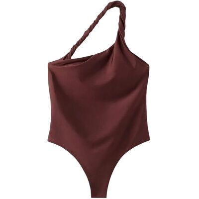 Mango Asymmetric Swimsuit M DARK RED M Mango Asymmetric Swimsuit M DARK RED M