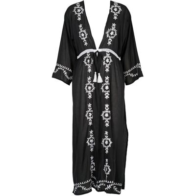 Missya Beach Kaftan ONE SIZE BLACK ONE SIZE Missya Beach Kaftan ONE SIZE BLACK ONE SIZE