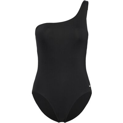 NIKE SWIM Nike Essential Asymmetrical One Piece XS BLACK XS NIKE SWIM Nike Essential Asymmetrical One Piece XS BLACK XS