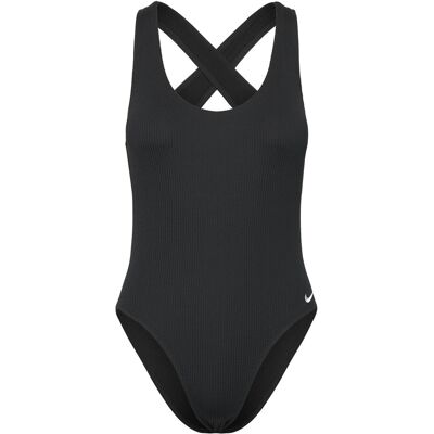 NIKE SWIM Nike Elevated Essential Pucker Crossback One Piece XS BLACK XS NIKE SWIM Nike Elevated Essential Pucker Crossback One Piece XS BLACK XS