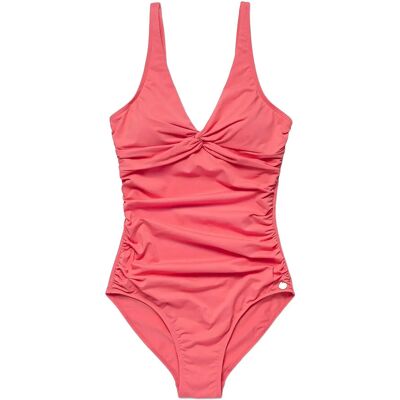 Panos Emporio Simi Solid Swimsuit 36 CORAL PINK 36 Panos Emporio Simi Solid Swimsuit 36 CORAL PINK 36