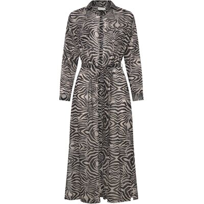 Panos Emporio Zebra Ismene Dress L/XL OFFWHITE/BLACK L/XL Panos Emporio Zebra Ismene Dress L/XL OFFWHITE/BLACK L/XL