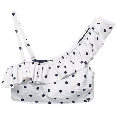 Panos Emporio Helle Polka Dot Top 36 WHITE/NAVY 36 Panos Emporio Helle Polka Dot Top 36 WHITE/NAVY 36