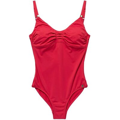 Panos Emporio Milos Solid Swimsuit Recycled 38 LIPSTICK RED 38 Panos Emporio Milos Solid Swimsuit Recycled 38 LIPSTICK RED 38