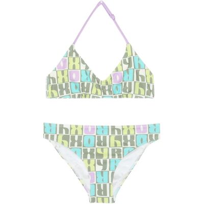 Roxy Letter Up Tri Bra Set 132 OIL GREEN LETTER UP 132 Roxy Letter Up Tri Bra Set 132 OIL GREEN LETTER UP 132