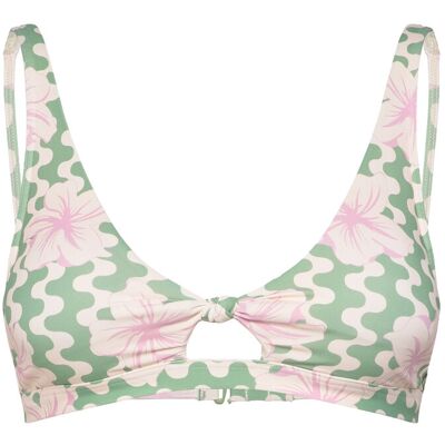 Roxy Hibiscus Daze Elong Tri Bra XXL BASIL PARTY WAVES YW XXL Roxy Hibiscus Daze Elong Tri Bra XXL BASIL PARTY WAVES YW XXL