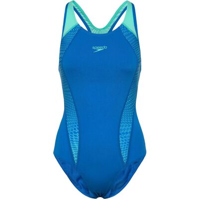 Speedo Womens Placement Laneback 48 BLUE 48 Speedo Womens Placement Laneback 48 BLUE 48