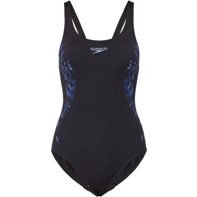 Speedo Womens Placement Muscleback 34 NAVY/BLUE 34 Speedo Womens Placement Muscleback 34 NAVY/BLUE 34