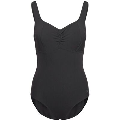 Speedo Solid Aquanite Swimsuit 44 BLACK 44 Speedo Solid Aquanite Swimsuit 44 BLACK 44