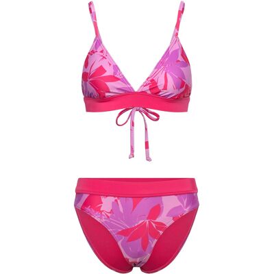 Speedo Womens Printed Banded Triangle 2 Piece 42 DARK PINK 42 Speedo Womens Printed Banded Triangle 2 Piece 42 DARK PINK 42