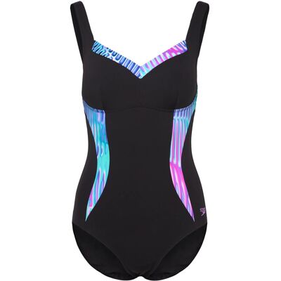 Speedo Womens Shaping Printed Lunaelustre 1 Piece 38 BLUE/PURPLE 38 Speedo Womens Shaping Printed Lunaelustre 1 Piece 38 BLUE/PURPLE 38