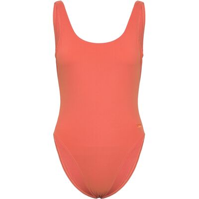 Speedo Womens Textured Deep U-Back 36 BROWN/ORANGE 36 Speedo Womens Textured Deep U-Back 36 BROWN/ORANGE 36
