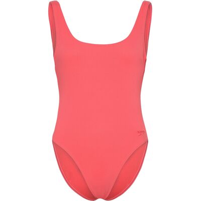 Speedo Womens Textured Deep U-Back 36 ORANGE 36 Speedo Womens Textured Deep U-Back 36 ORANGE 36