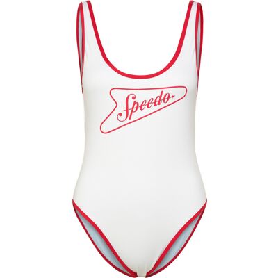 Speedo Solid Bound Scoop One Piece XS HIGH RISK RED/BRIGHT WHITE XS Speedo Solid Bound Scoop One Piece XS HIGH RISK RED/BRIGHT WHITE XS