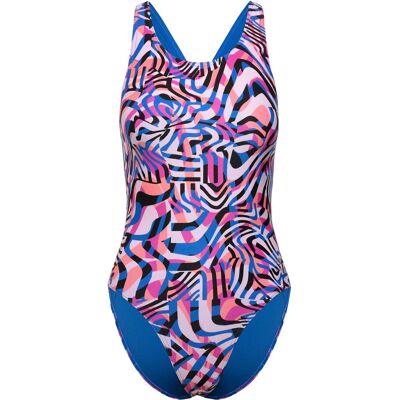 Speedo Fl Printed Powerback 30 BLUE/PINK 30 Speedo Fl Printed Powerback 30 BLUE/PINK 30