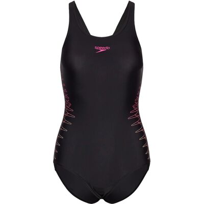 Speedo Placement Muscleback 1Pc 46 BLACK 46 Speedo Placement Muscleback 1Pc 46 BLACK 46