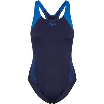 Speedo Placement Laneback 1Pc 36 BLUE 36 Speedo Placement Laneback 1Pc 36 BLUE 36